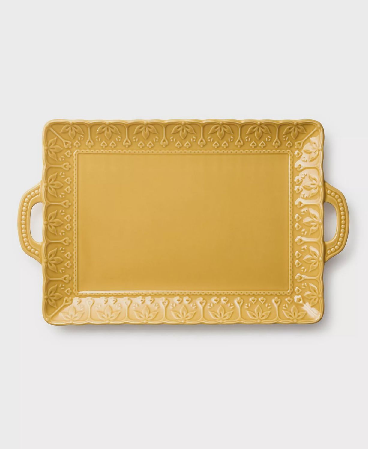 Provence Embossed Rectangular Platter with Handles