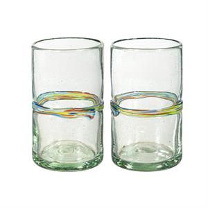 Unusual Pint Glass - Rainbow Swirl