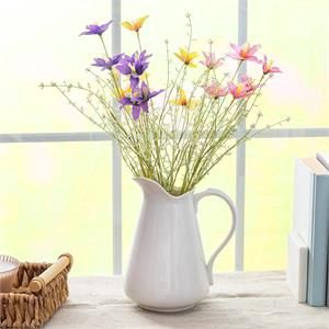 Artificial Floral Pink, Yellow or Purple