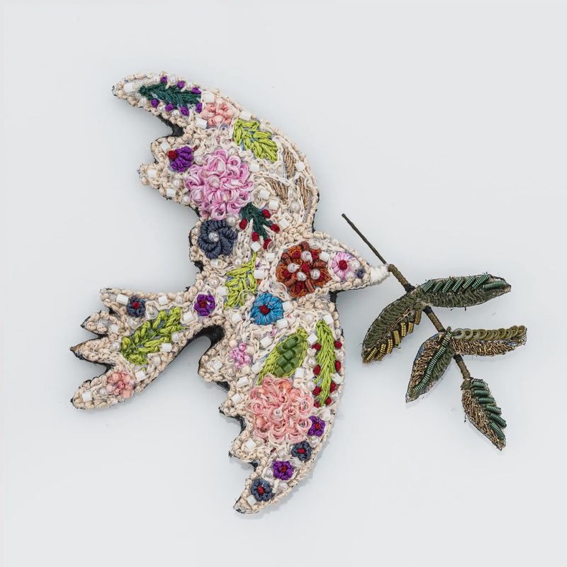 Peace Bird Brooch Pin