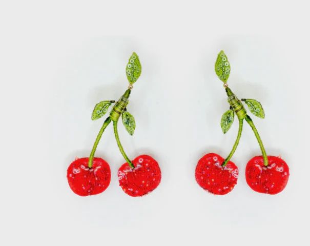 Sweetheart Cherry Earrings