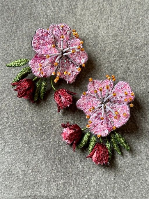Peach Blossom Earrings