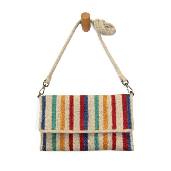 Jute Crossbody - Colorful Stripe