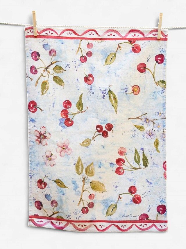 Summer Cherry - Tea Towel