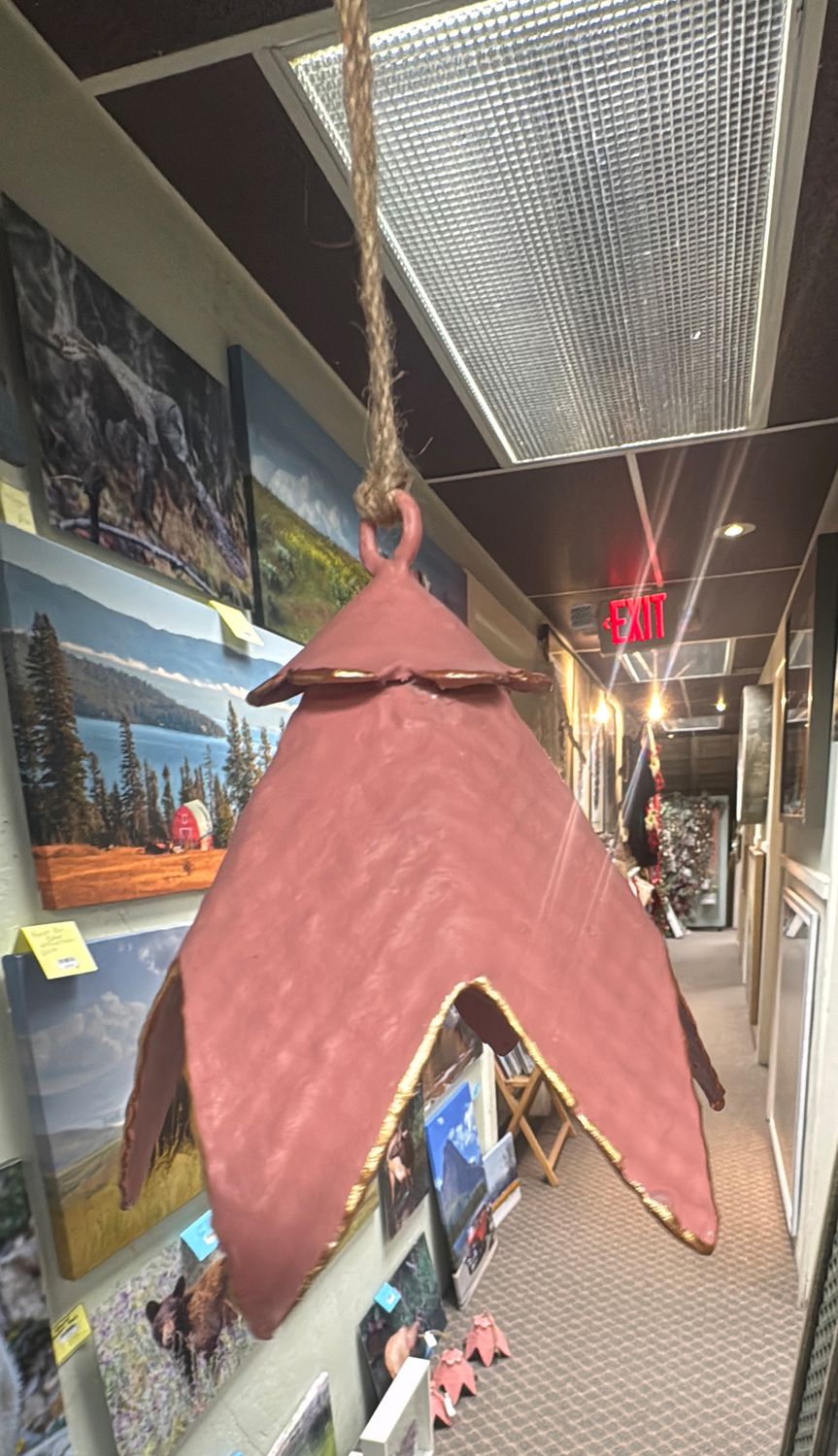 Paper Mache Pink Flower