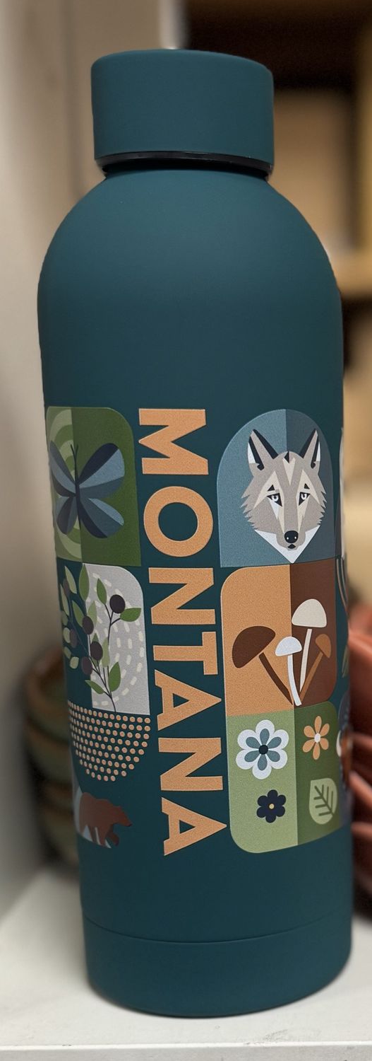 Montana Teal Soft Touch Water Bottle