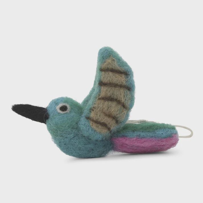 Hummingbird Felted Ornament