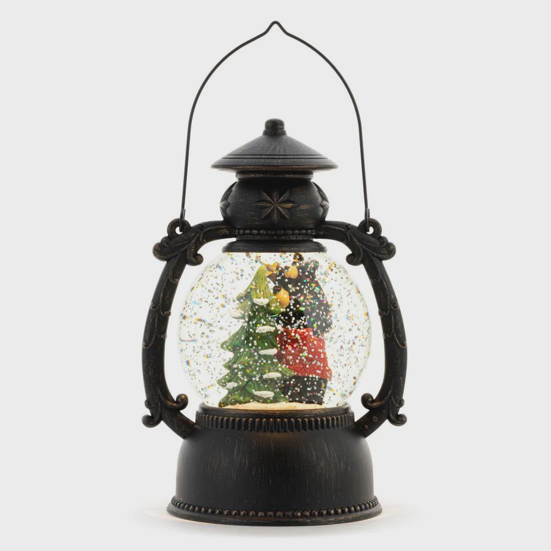 Tree Bear Musical Snow Globe