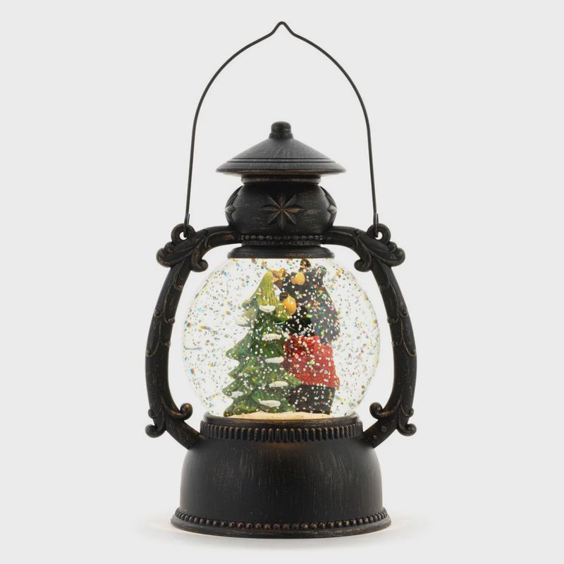 Tree Bear Musical Snow Globe