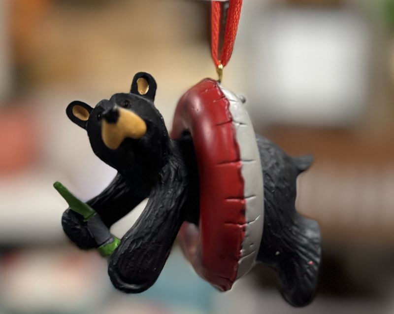 Innertube - Black Bear Ornament