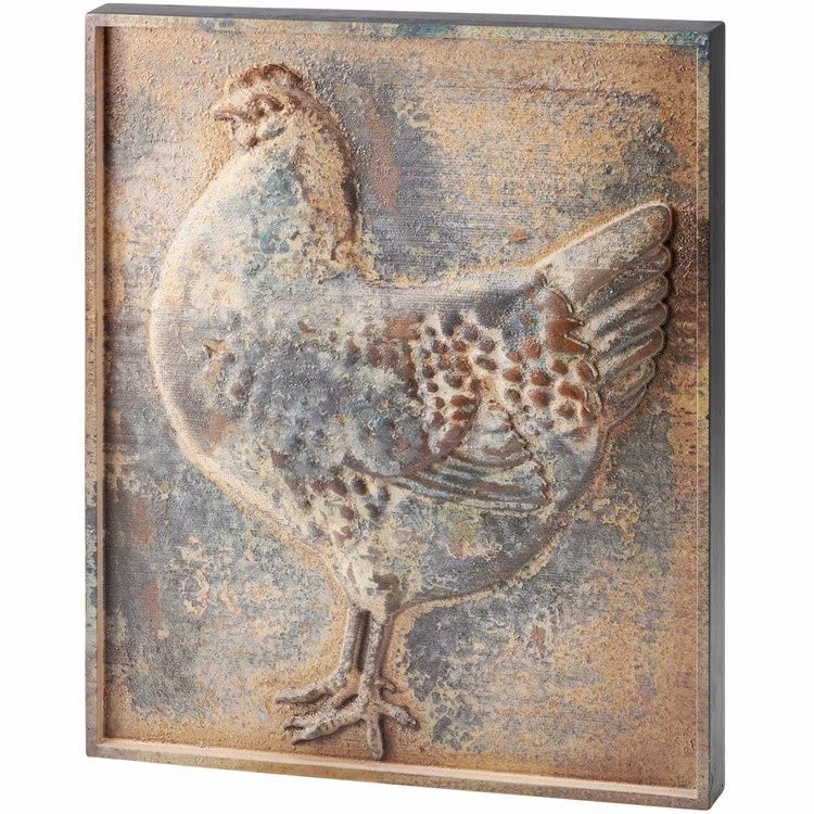 Embossed Chicken - Wall Decor
