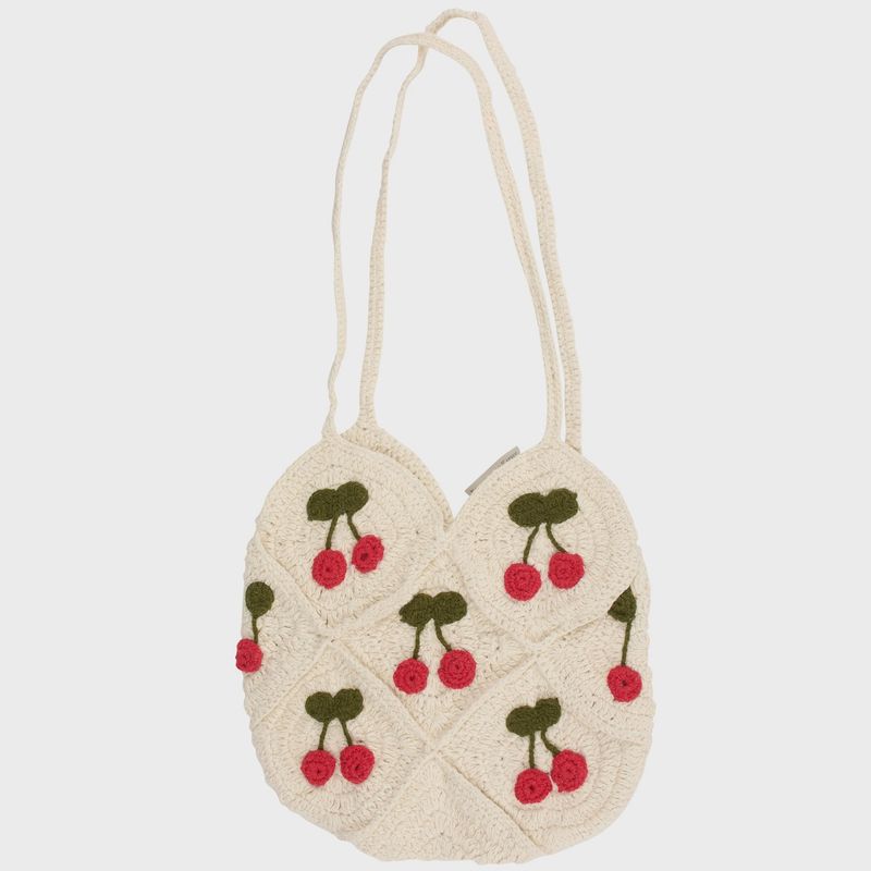 Crochet Cherry Tote