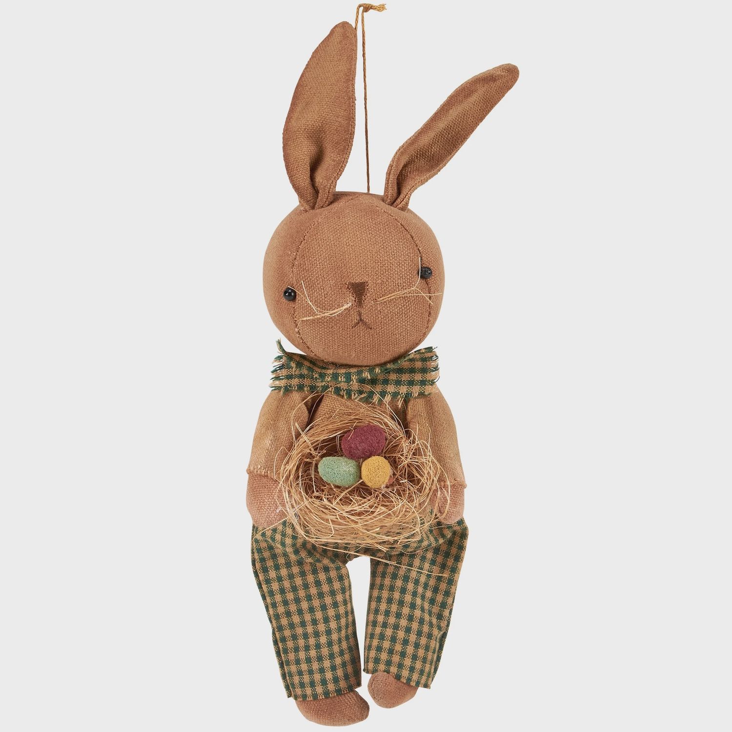 Easter Bunny with Egg Basket Ornament
