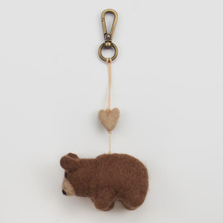 Brown Bear Mini Heart Strings