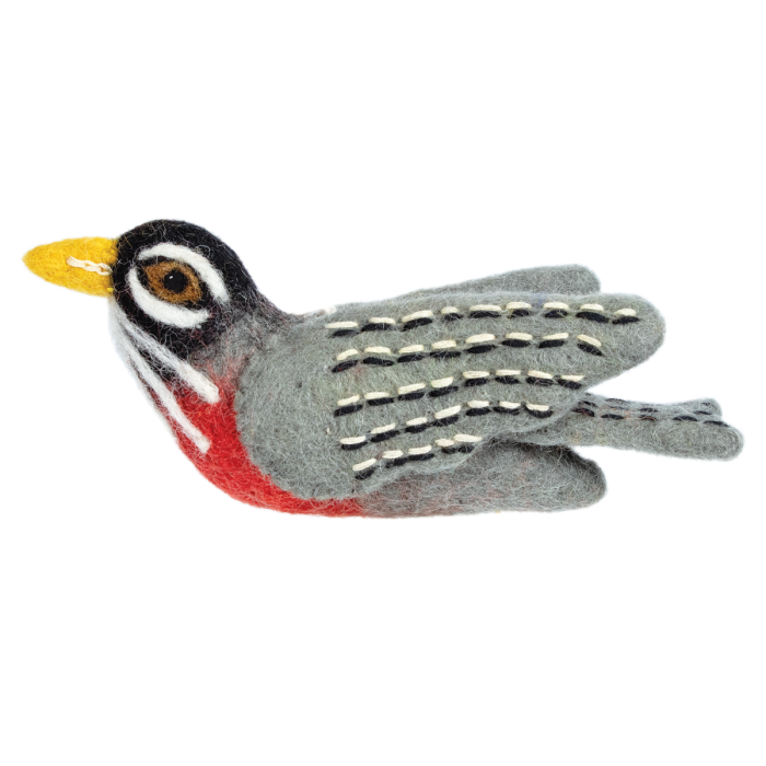 Red Robin Wool Ornament