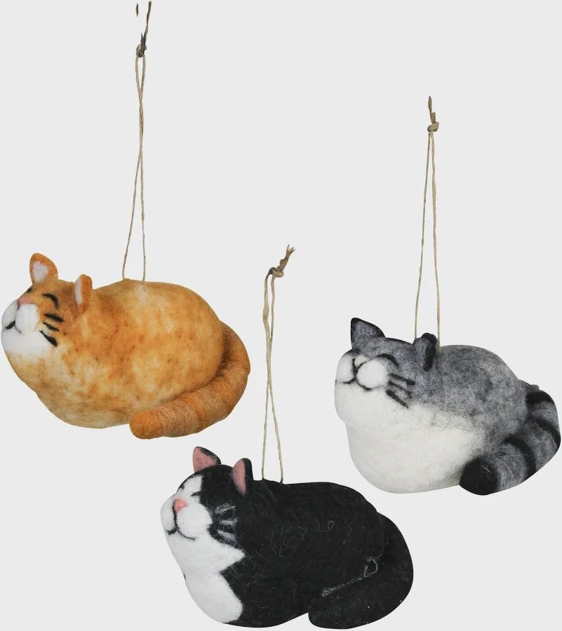 Felt Cat Ornaments