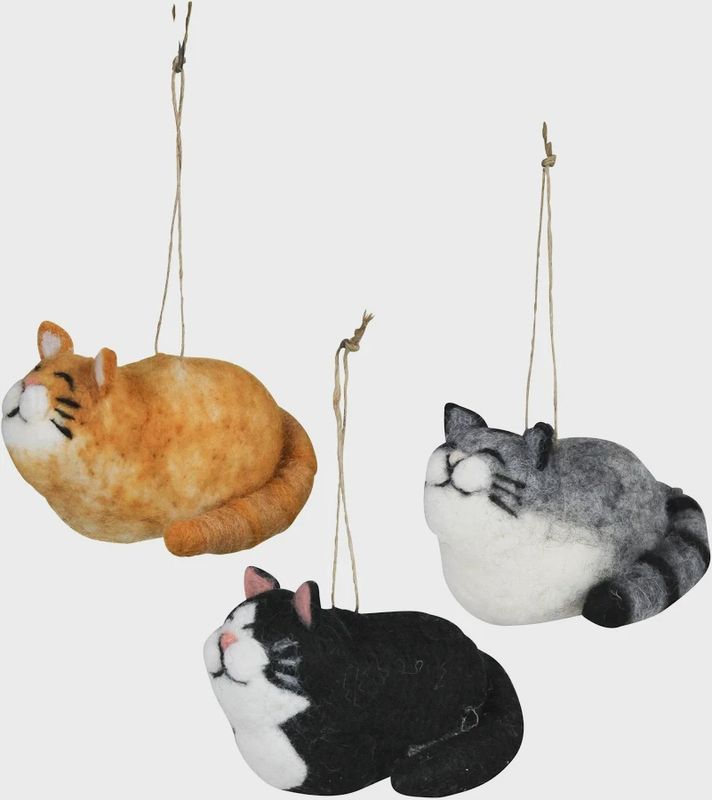 Felt Cat Ornaments