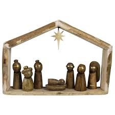Wood Nativity Set
