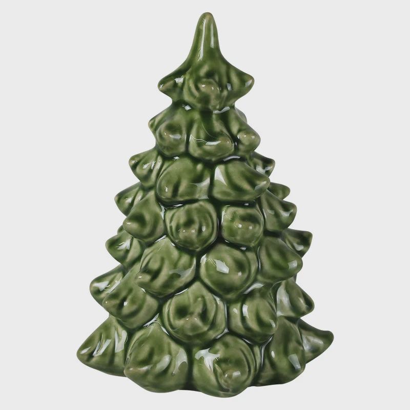 Medium Ceramic Green Pine Tree