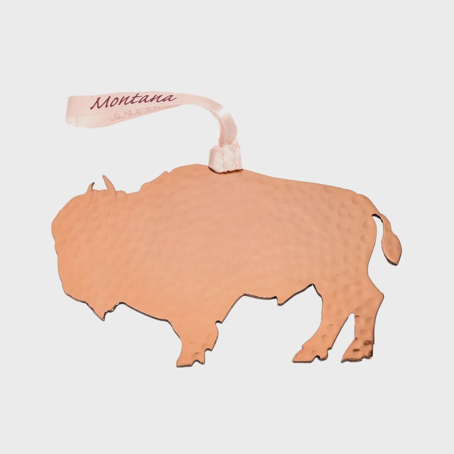 Hammered Copper Bauffalo Ornament