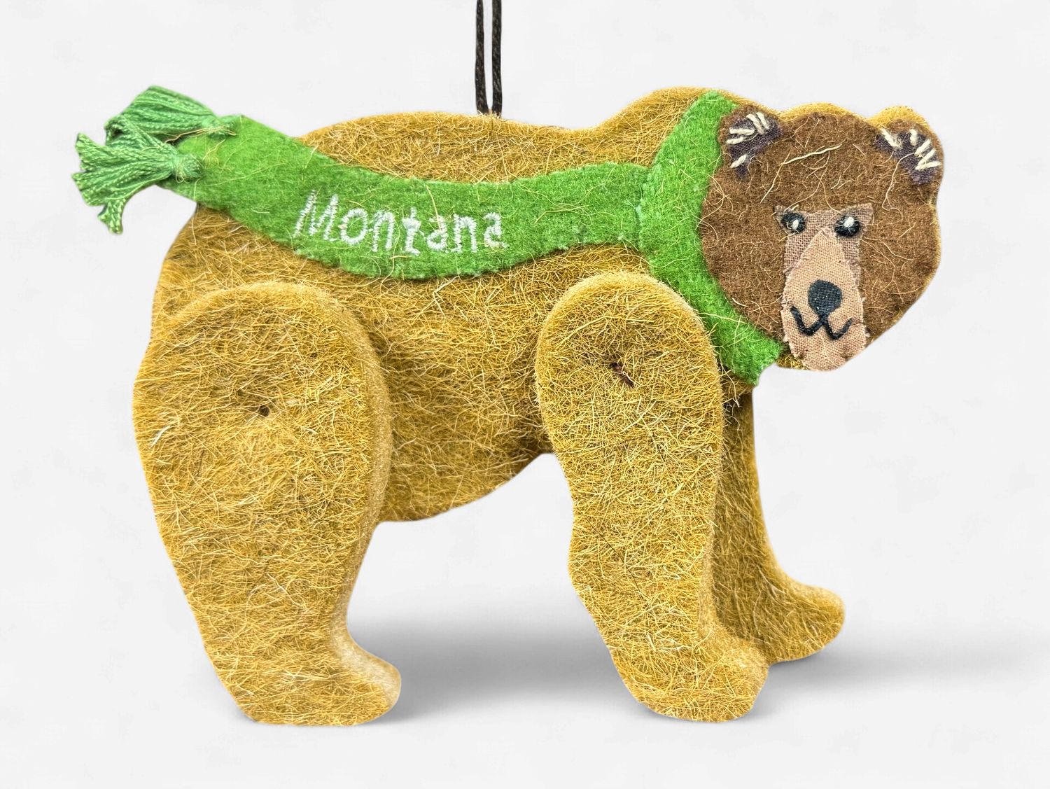Montana Grizzly - Wool Ornament