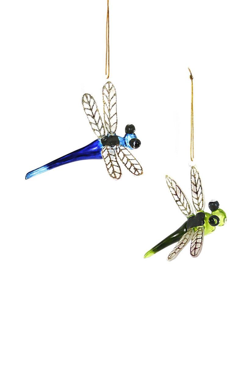 Glass Dragonfly Ornament