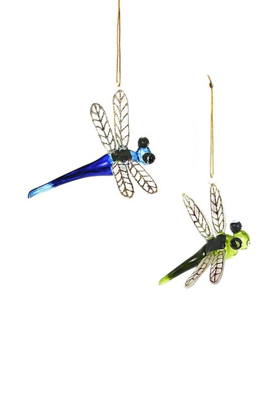 Dragonfly - Glass Ornament