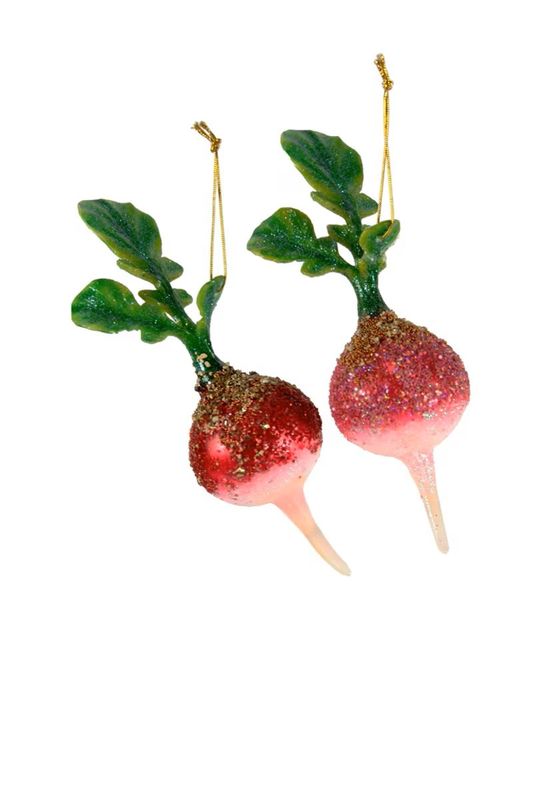 Pink Radish - Glass Ornament