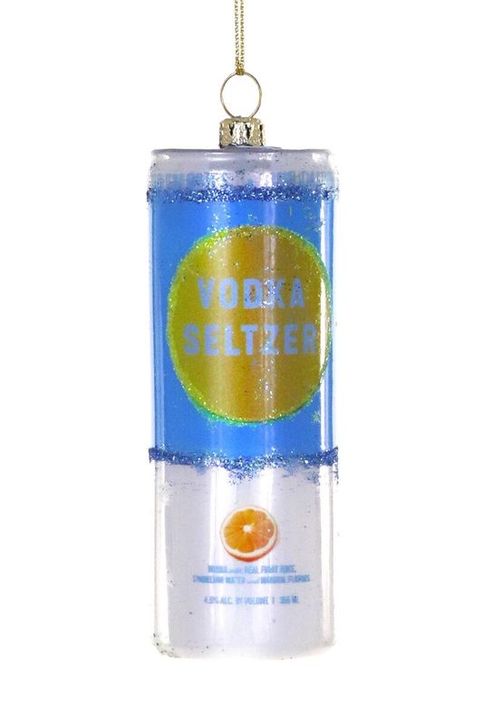 Orange Infused Vodka Seltzer - Glass Ornament