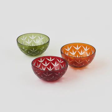 Etched Glass - Small Bowls