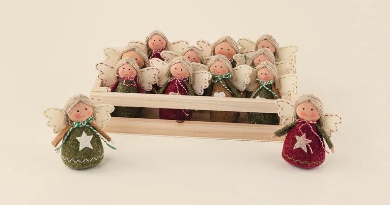 Primitive Angel - Felt Ornaments