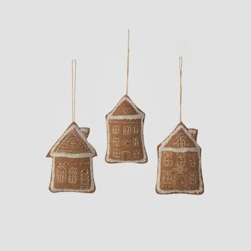 Fabric Gingerbread House Ornament