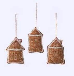 Gingerbread House - Fabric Ornament