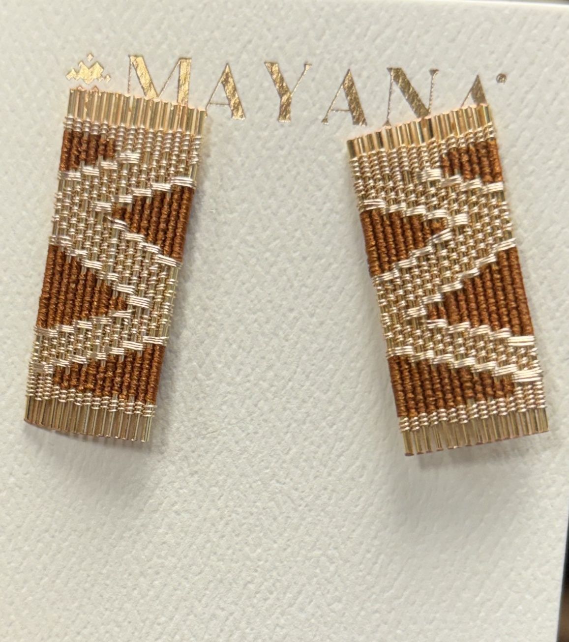 Handwoven Wire Cord Ines Earrings