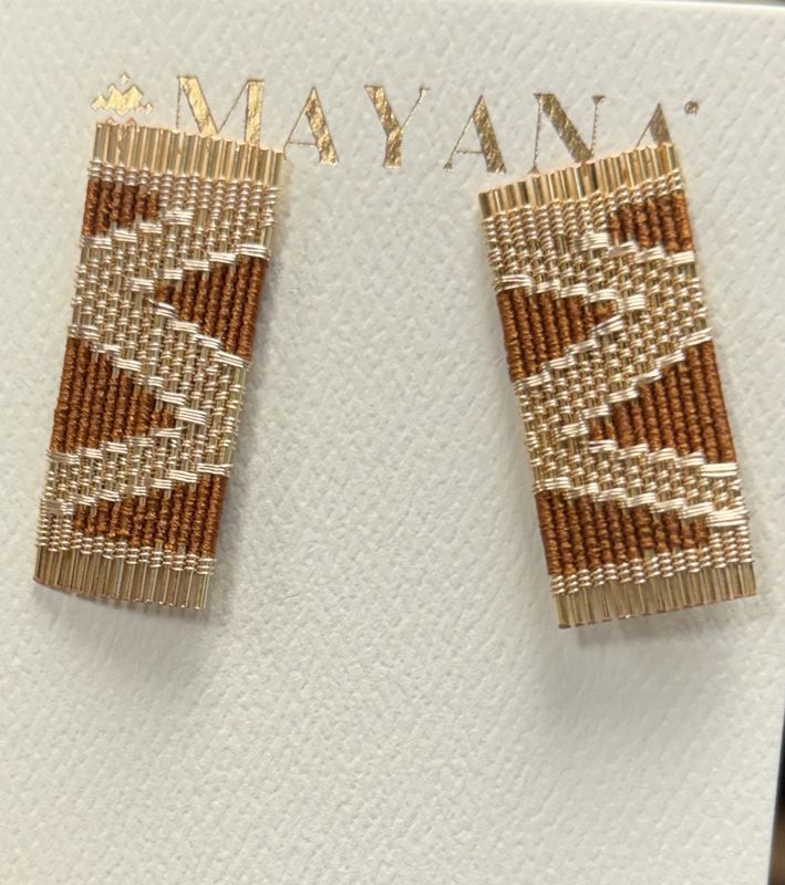 Handwoven Wire Cord Ines Earrings