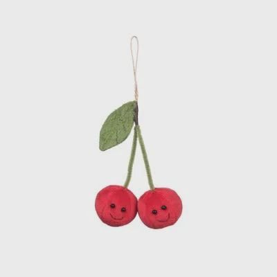 Stuffed Cherry Ornament