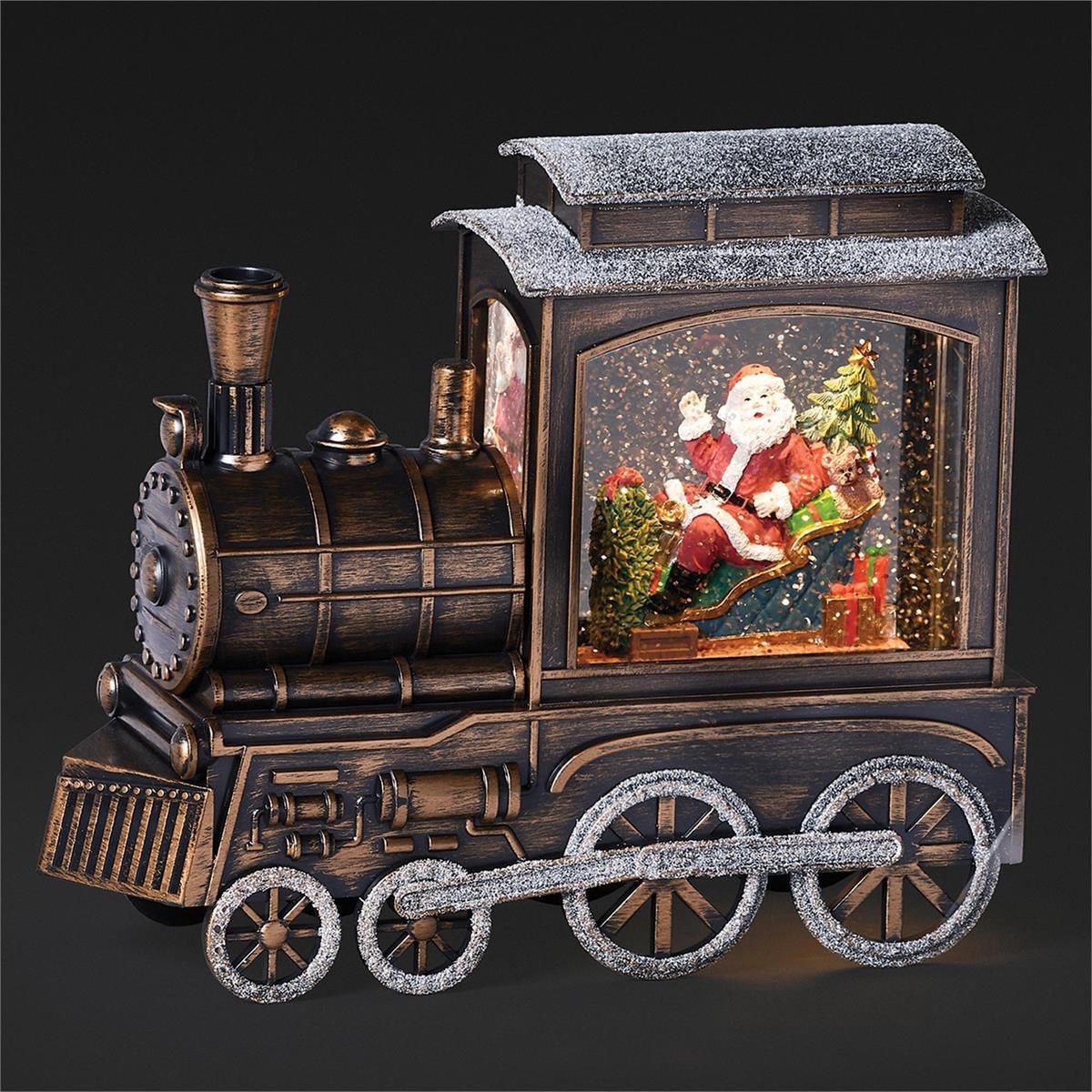 Santa's Train Swirl Lantern