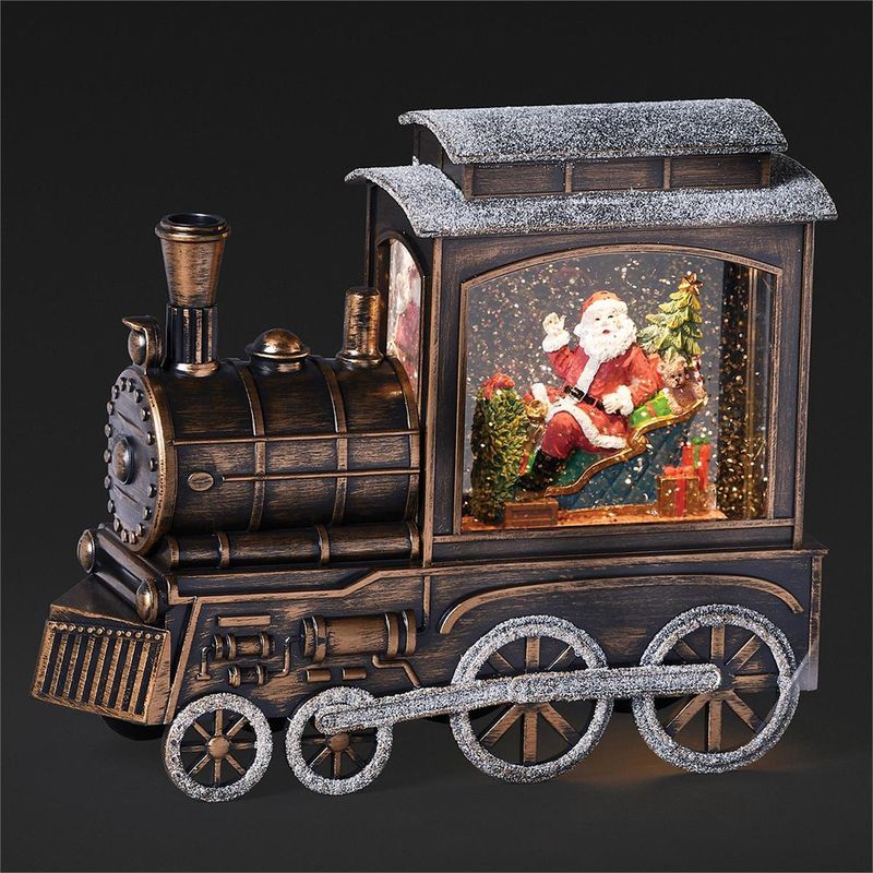 Santa's Train Swirl Lantern
