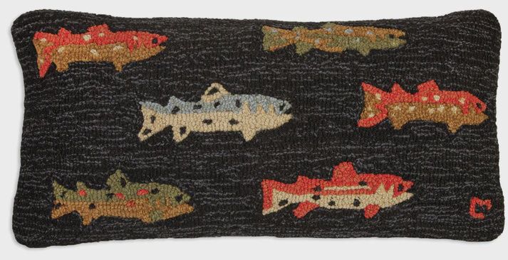 River Fish Pillow