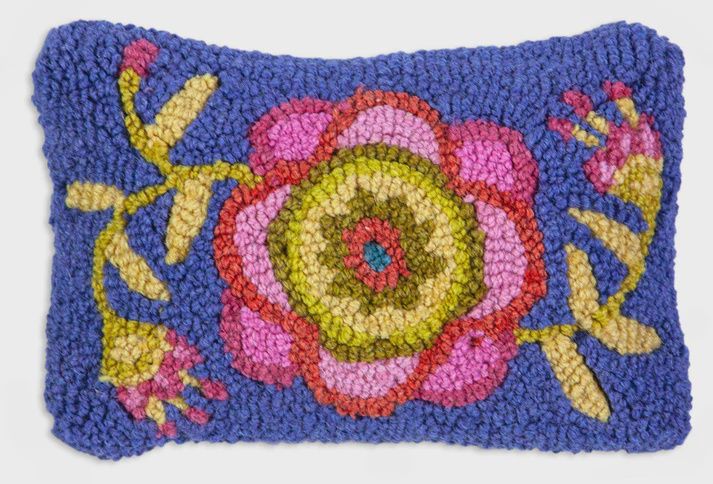 Spring Flower Hooked Pillow