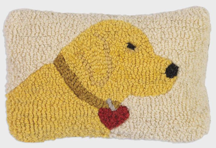Buttercup Lab - Wool Hooked Pillow