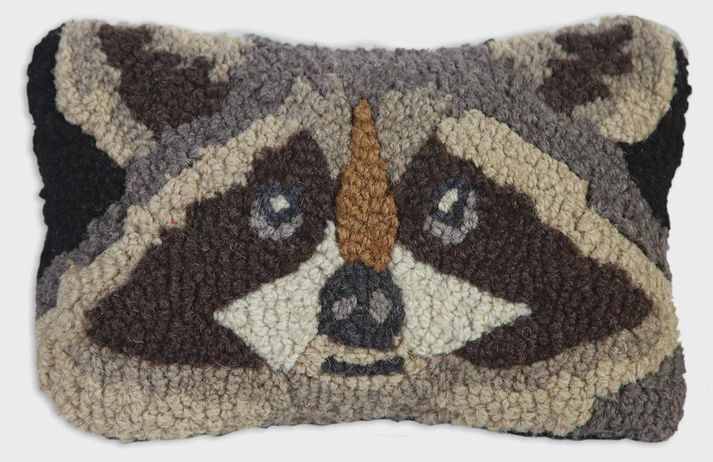 Raccoon Face Pillow