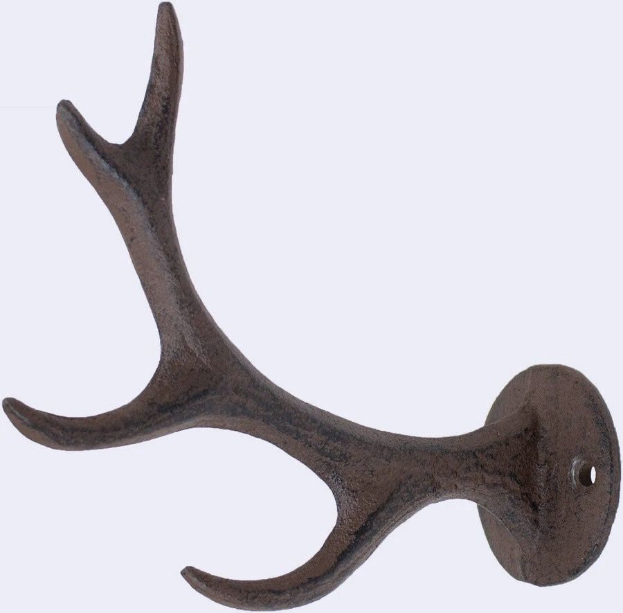 Deer Antler - Cast Iron Hook