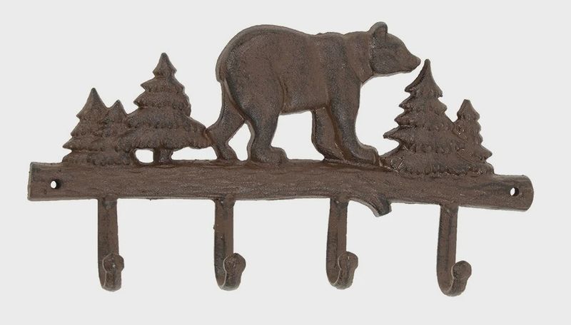 Cast Iron Bear Key Rack