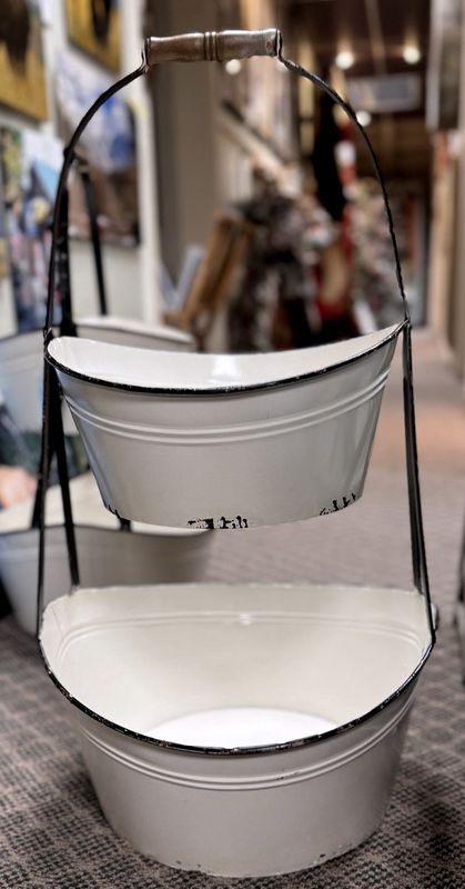 Double Wash Buckets - Enamel