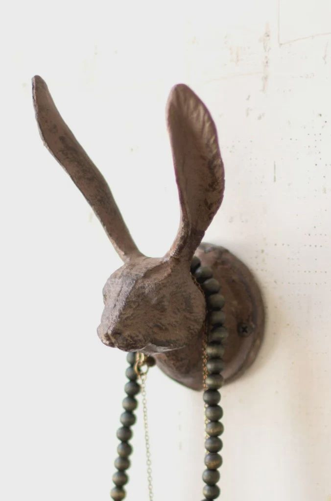 Cast Iron Rabbit Ear Hook