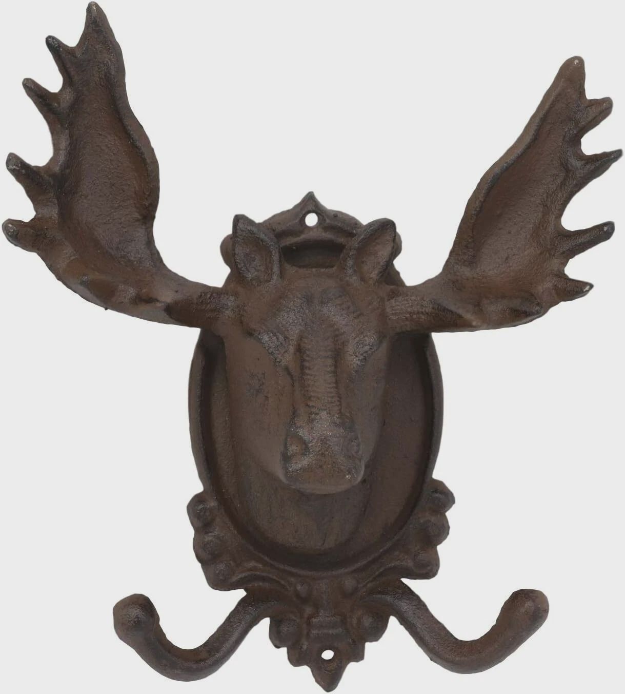 Cast Iron Moose Double Hook