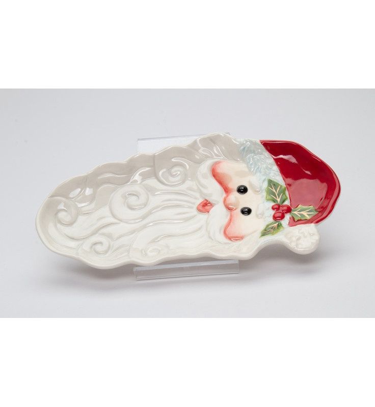 Santa Face Spoon Rest/Candy Tray
