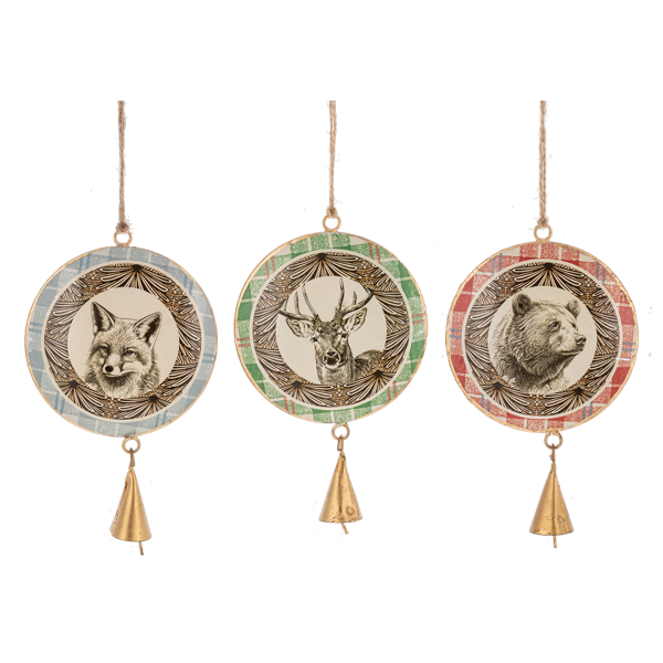 Metal Animal Ornament with a Bell