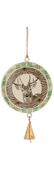 Wild Animal Portrait - Metal Ornament